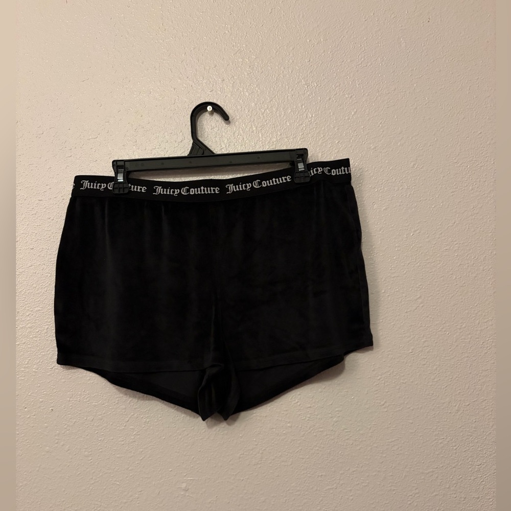 Juicy Couture Black shorts with rhinestones